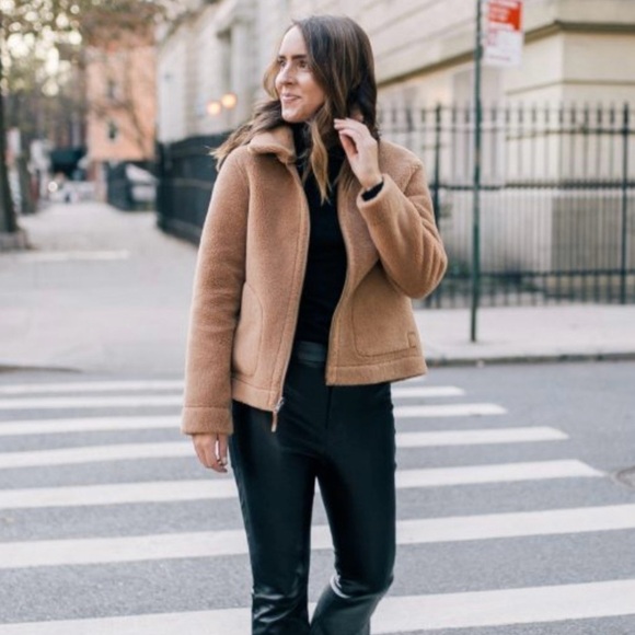 J. McLAUGHLIN Johnson Faux Suede Reversible
Jacket, Camel Coat - Picture 2 of 6